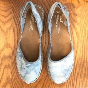 🌈 6/$60, Toms, Light Blue Espadrilles, Size…
